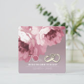 Party Einladungen zum 70. Hochzeitstag (Stehend Vorderseite)