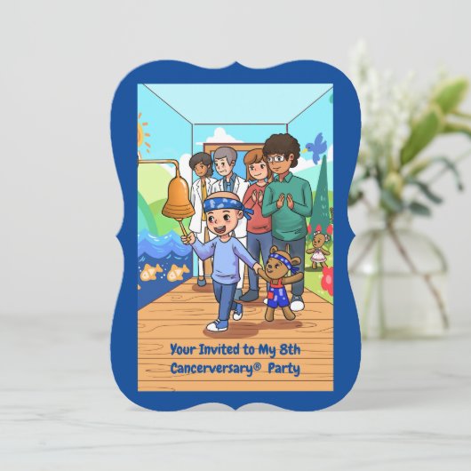 Party Einladungen zum 8. (Stehend Vorderseite)