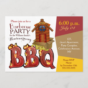 Party Einladungen zum Aufwärmen des Grills