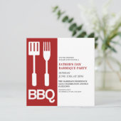 Party Einladungen zum GRILLEN des Vaters (Stehend Vorderseite)