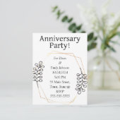 Party Einladungen zum Jahrestag (Stehend Vorderseite)
