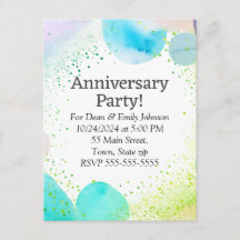 Party Einladungen zum Jahrestag