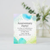 Party Einladungen zum Jahrestag (Stehend Vorderseite)