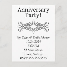 Party Einladungen zum Jahrestag