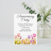 Party Einladungen zum Jahrestag (Stehend Vorderseite)