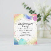 Party Einladungen zum Jahrestag (Stehend Vorderseite)
