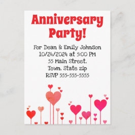 Party Einladungen zum Jahrestag