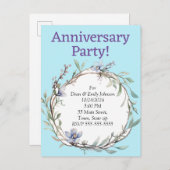 Party Einladungen zum Jahrestag (Vorne/Hinten)