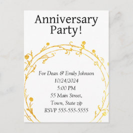 Party Einladungen zum Jahrestag