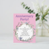 Party Einladungen zum Jahrestag (Stehend Vorderseite)