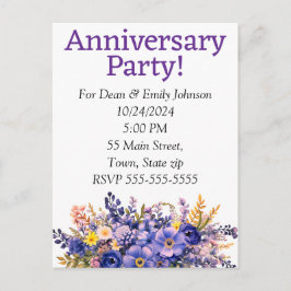 Party Einladungen zum Jahrestag