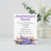 Party Einladungen zum Jahrestag (Stehend Vorderseite)