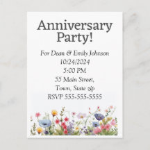 Party Einladungen zum Jahrestag