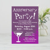 Party Einladungen zum Jahrestag | Benutzerfreundli (Stehend Vorderseite)