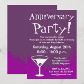 Party Einladungen zum Jahrestag | Benutzerfreundli (Vorne/Hinten)