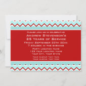 Party Einladungen zum Jahrestag der Angestellten (Rückseite)