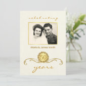 Party Einladungen zum Jahrestag von Meilensteinen (Stehend Vorderseite)