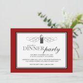 Party Einladungen zum klassischen Chic (Stehend Vorderseite)