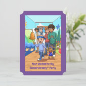 _____ Party Einladungen zum Krebs-Jubiläum (Stehend Vorderseite)