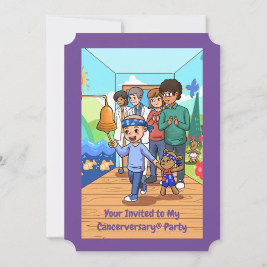 _____ Party Einladungen zum Krebs-Jubiläum (Vorderseite)