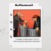 Party Einladungen zum Spaß von Rentenansprüchen (Vorne/Hinten)
