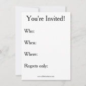 Party Einladungen zum Spaß von Rentenzahlungen "Sp (Rückseite)