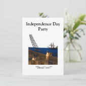 Party Einladungen zum Unabhängigkeitstag Spaß (Stehend Vorderseite)