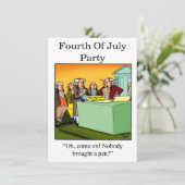 Party Einladungen zum Unabhängigkeitstag Spaß (Stehend Vorderseite)