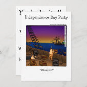 Party Einladungen zum Unabhängigkeitstag Spaß (Vorne/Hinten)