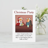 Party Einladungen zum WeihnachtsSpaß (Stehend Vorderseite)