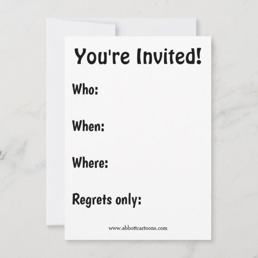 Party Einladungen zum WeihnachtsSpaß (Rückseite)