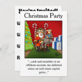 Party Einladungen zum WeihnachtsSpaß (Vorne/Hinten)