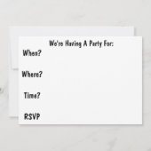 Party Einladungen zur Altersversorgung von Lehrkrä (Rückseite)