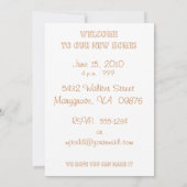 Party Einladungen zur Erwärmung im Haus (Rückseite)