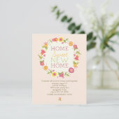 Party Einladungen zur Erwärmung von Blumenkranken (Stehend Vorderseite)