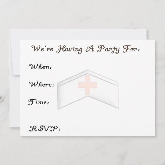 Party Einladungen zur Krankenversicherung (Rückseite)