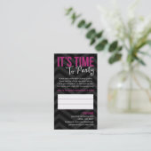 Party Einladungs-Geschäfts-Karten Visitenkarte (Stehend Vorderseite)