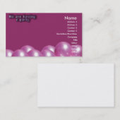 Party Einladungs-Karte Visitenkarte (Vorne/Hinten)