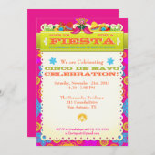 Party Einladungs-Mitteilung Cinco Des Mayo Einladung (Vorne/Hinten)