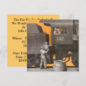 PARTY EINLADUNGS-ZUG-LOKOMOTIVMotor Einladung (Vorne/Hinten)