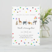 Party Einladungskarte zum Geburtstag Einladung (Stehend Vorderseite)