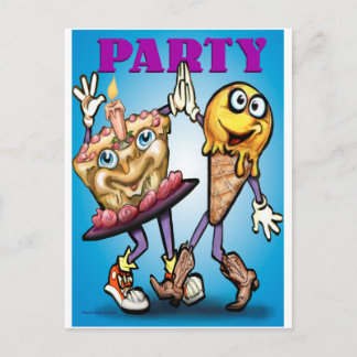 Party Einladungspostkarte