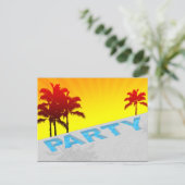 Party Einladungspostkarte (Stehend Vorderseite)