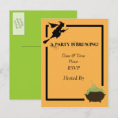 Party Einladungspostkarte (Vorne/Hinten)