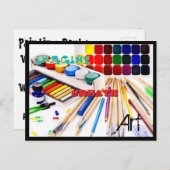 Party Einladungspostkarte (Vorne/Hinten)