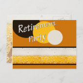 Party Einladungspostkarte (Vorne/Hinten)