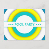 Party Einladungspostkarte (Vorderseite)