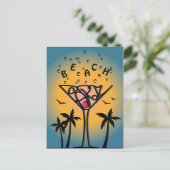 Party Einladungspostkarte (Stehend Vorderseite)