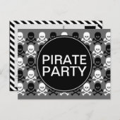 Party Einladungspostkarte (Vorne/Hinten)