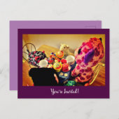 Party Einladungspostkarte (Vorne/Hinten)